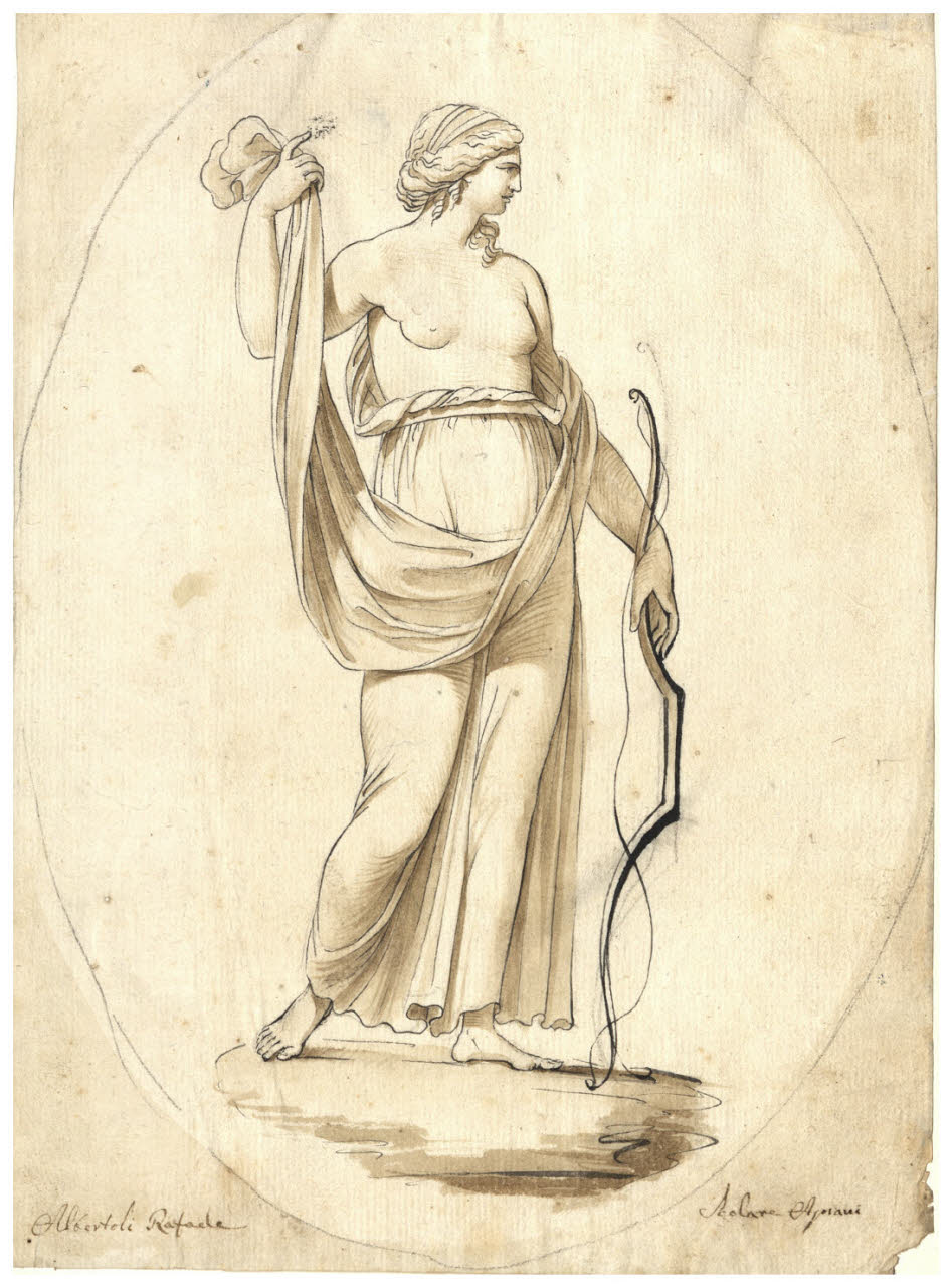 Diana (disegno) di Albertolli, Raffaello (sec. XVIII)