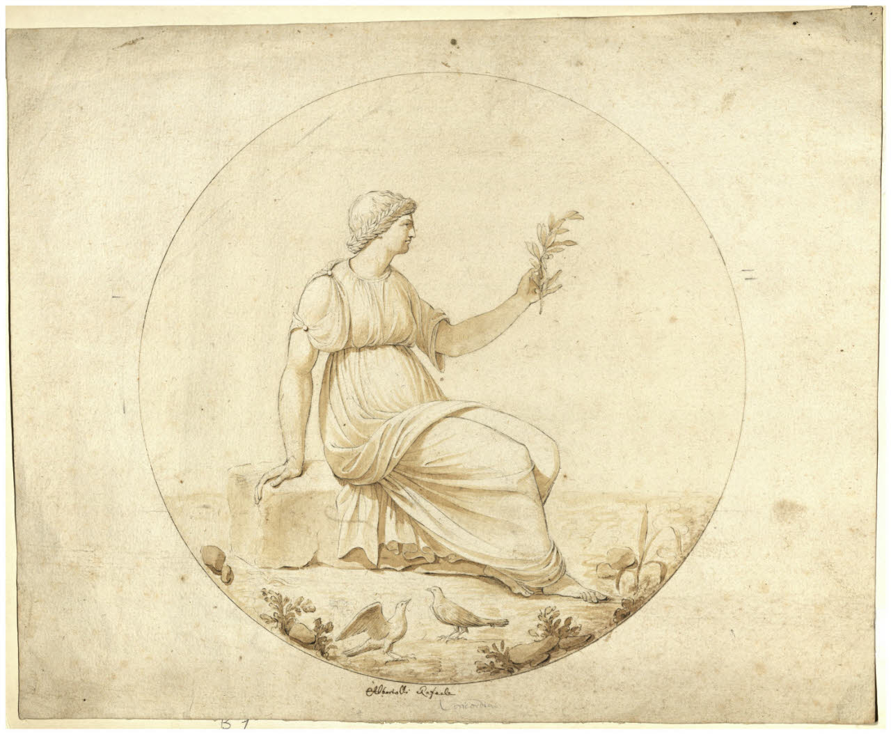 La Concordia (disegno) di Albertolli, Raffaello (secc. XVIII/ XIX)