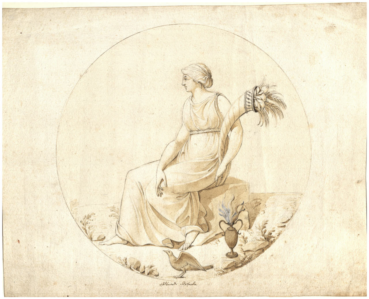 L'Abbondanza (disegno) di Albertolli, Raffaello (secc. XVIII/ XIX)