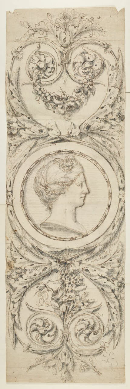 Composizione decorativa per serramenti (disegno) di Gerli, Agostino (secc. XVIII/ XIX)