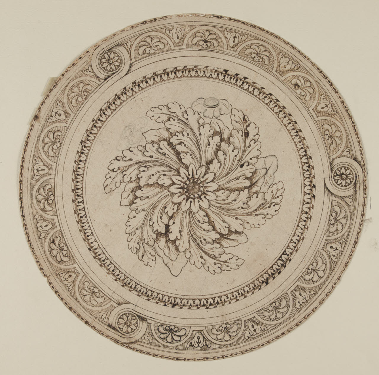 Piano circolare (disegno) di Levati, Giuseppe ((?)) (secc. XVIII/ XIX)