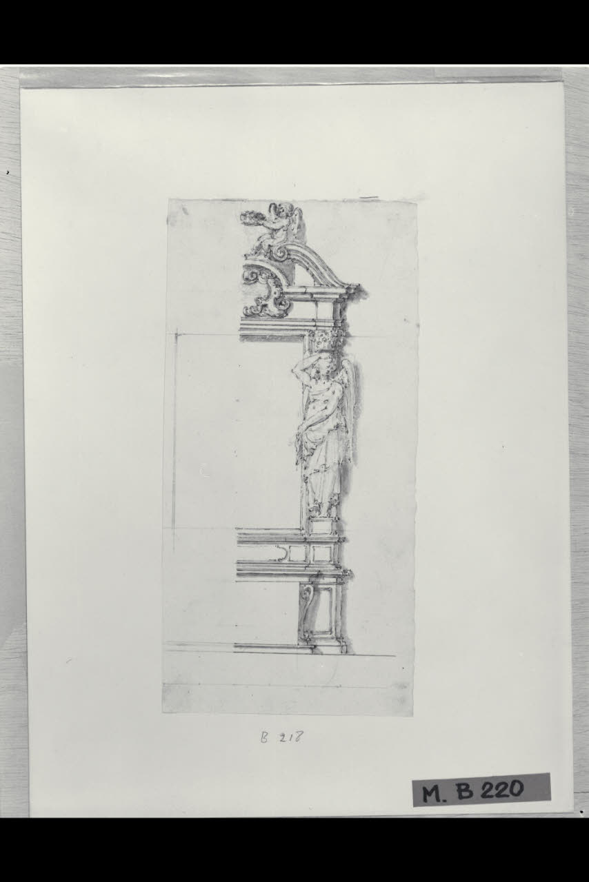 Altare (disegno) di Maggiolini (bottega) (secc. XVIII/ XIX)
