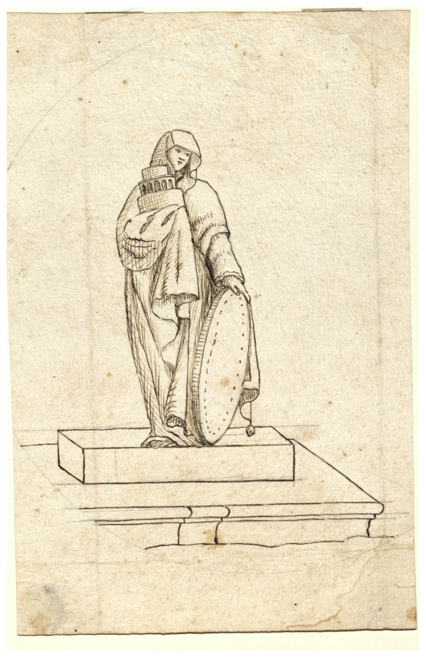 Figura allegorica (disegno) di Maggiolini (bottega) (secc. XVIII/ XIX)