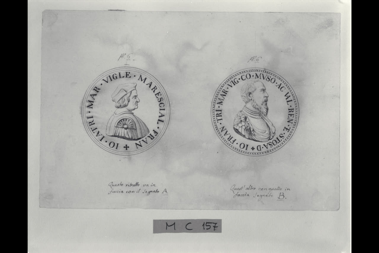 Due medaglie (disegno) di Maggiolini (bottega) (secc. XVIII/ XIX)