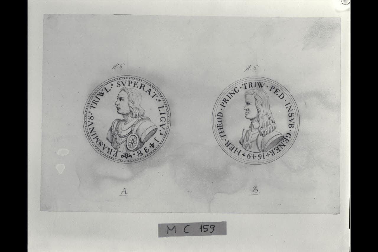 Due medaglie (disegno) di Maggiolini (bottega) (secc. XVIII/ XIX)