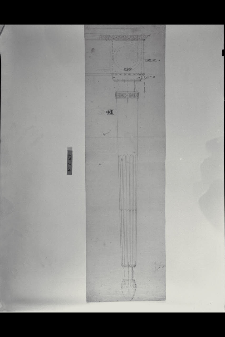 Disegno di gamba (disegno) di Albertolli, Giocondo il Vecchio ((?)) (secc. XVIII/ XIX)
