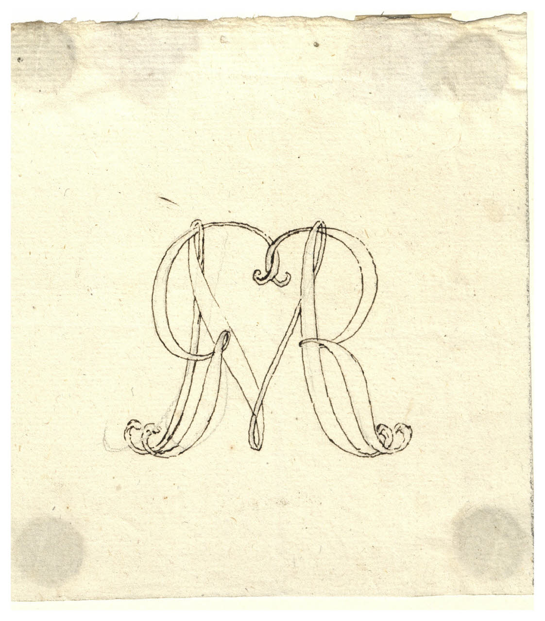 Monogramma GMR (disegno) di Maggiolini (bottega) (secc. XVIII/ XIX)