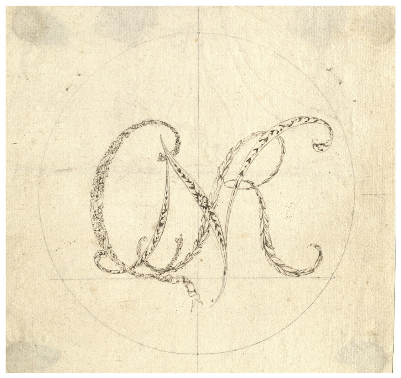 Monogramma CNR (disegno) di Maggiolini (bottega) (secc. XVIII/ XIX)