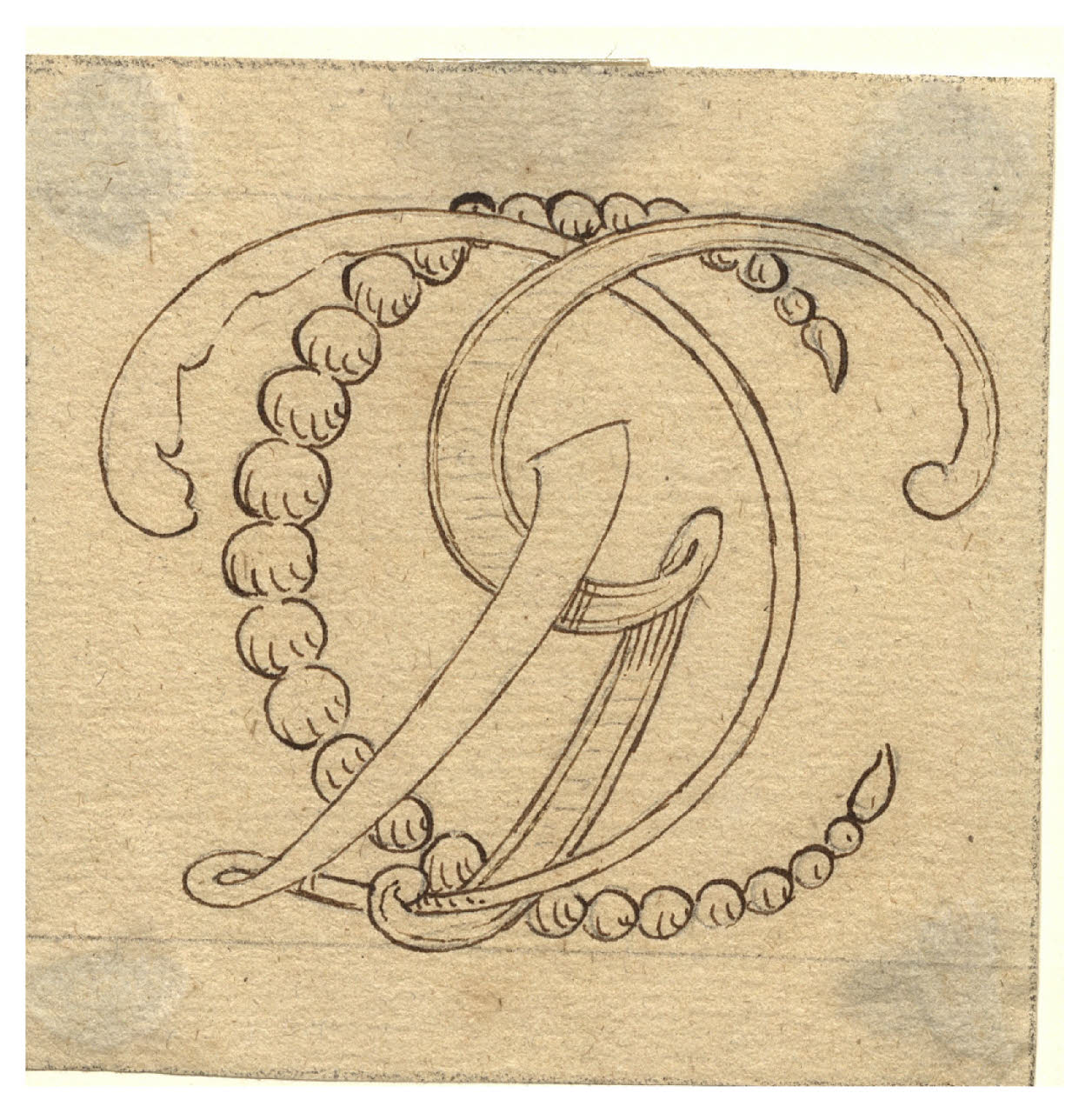 Monogramma CDG (disegno) di Maggiolini (bottega) (secc. XVIII/ XIX)