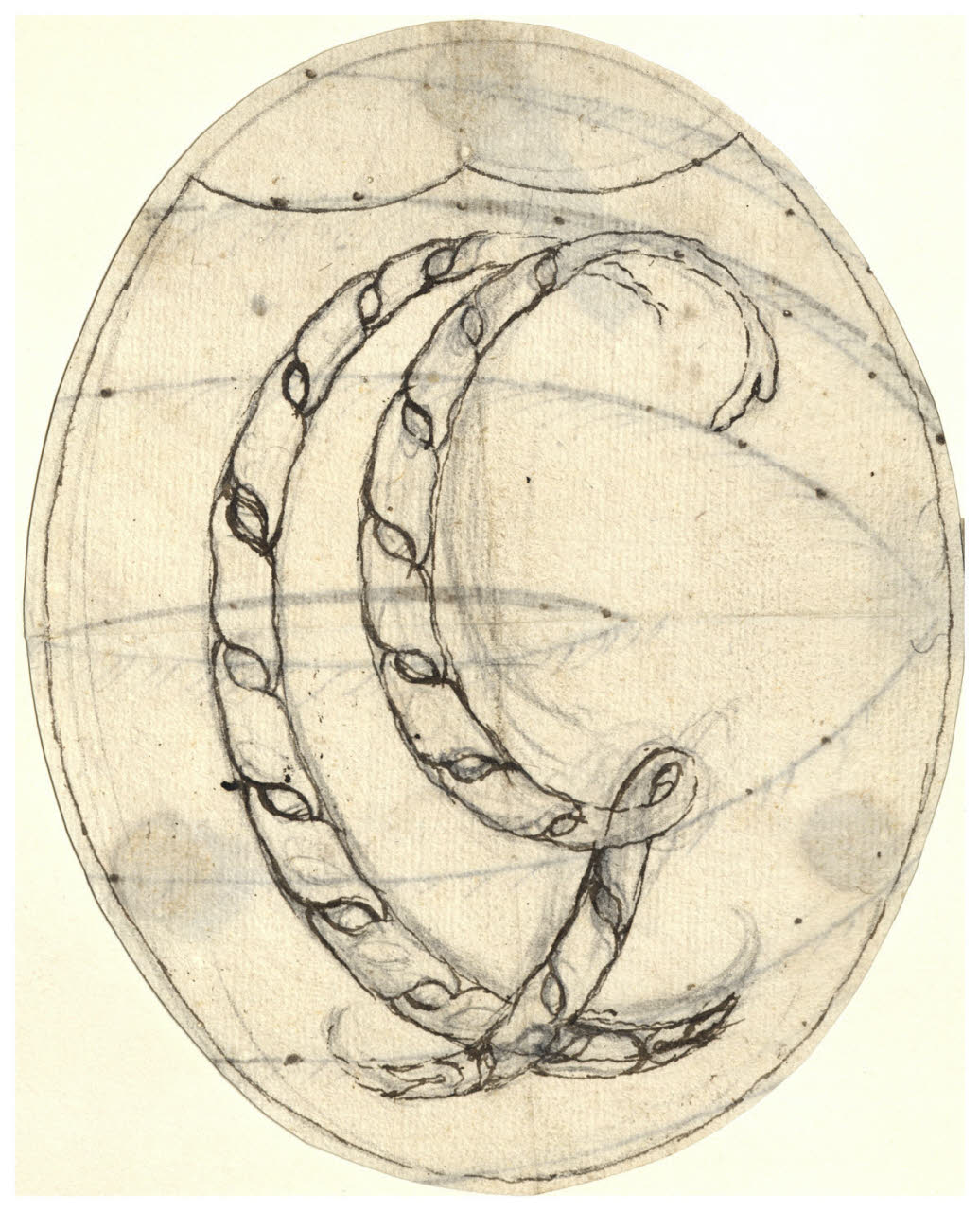 Monogramma CG (disegno) di Maggiolini (bottega) (secc. XVIII/ XIX)
