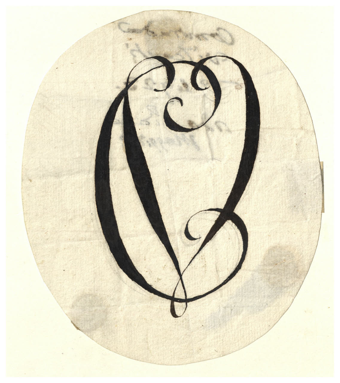 Monogramma CV (disegno) di Maggiolini (bottega) (secc. XVIII/ XIX)