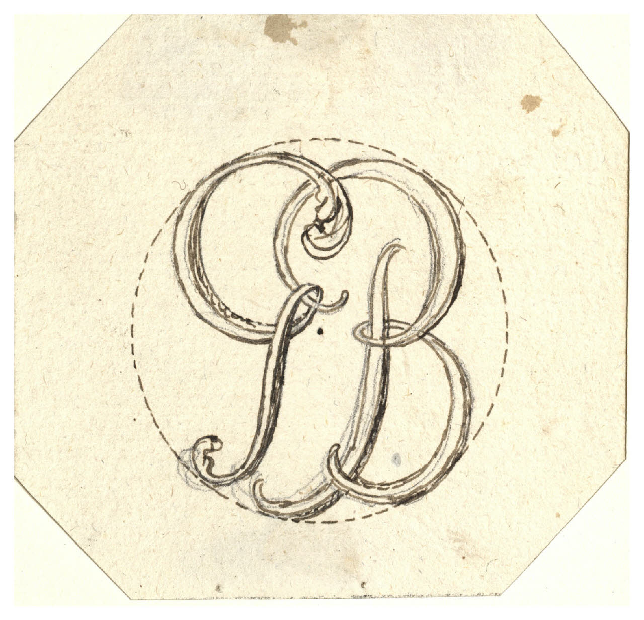 Monogramma GB (disegno) di Maggiolini (bottega) (secc. XVIII/ XIX)
