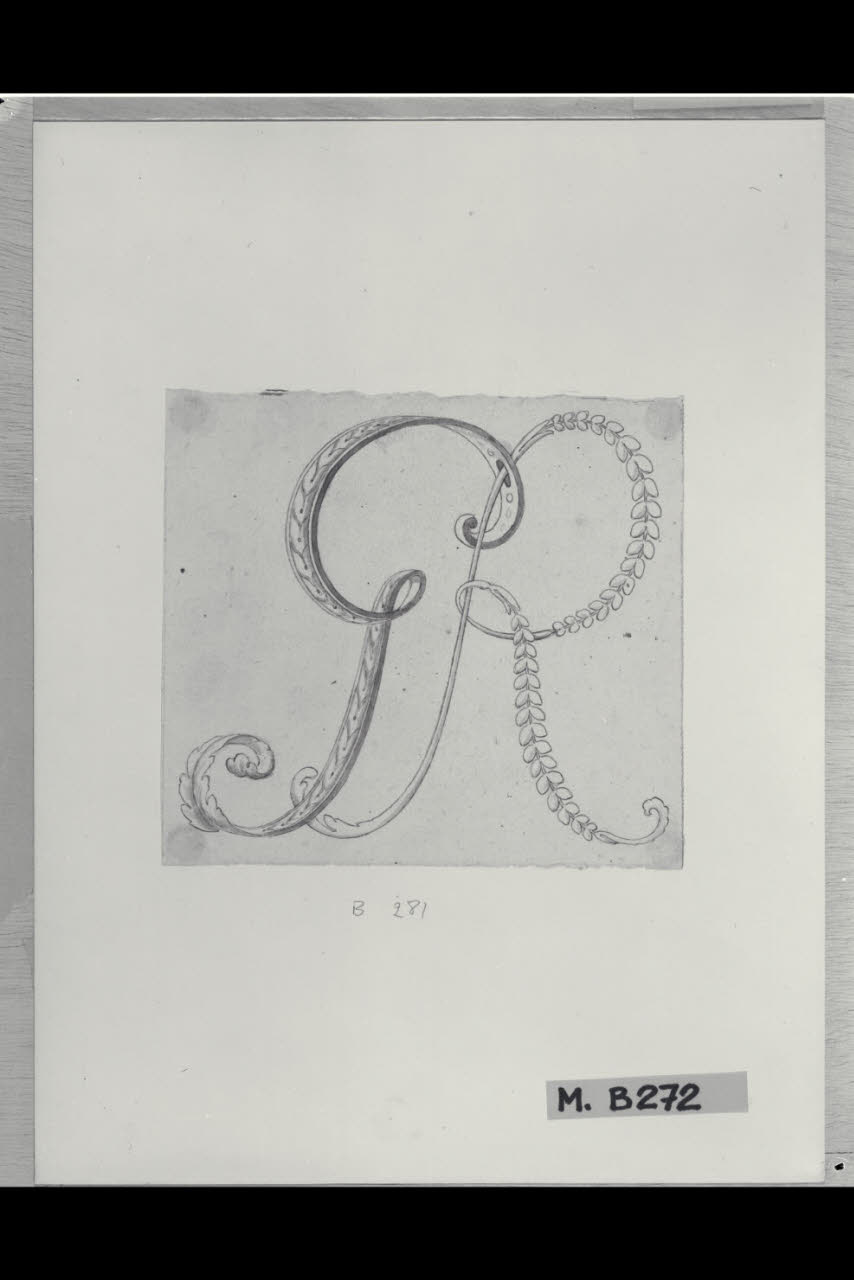 Monogramma GR (disegno) di Maggiolini (bottega) (secc. XVIII/ XIX)