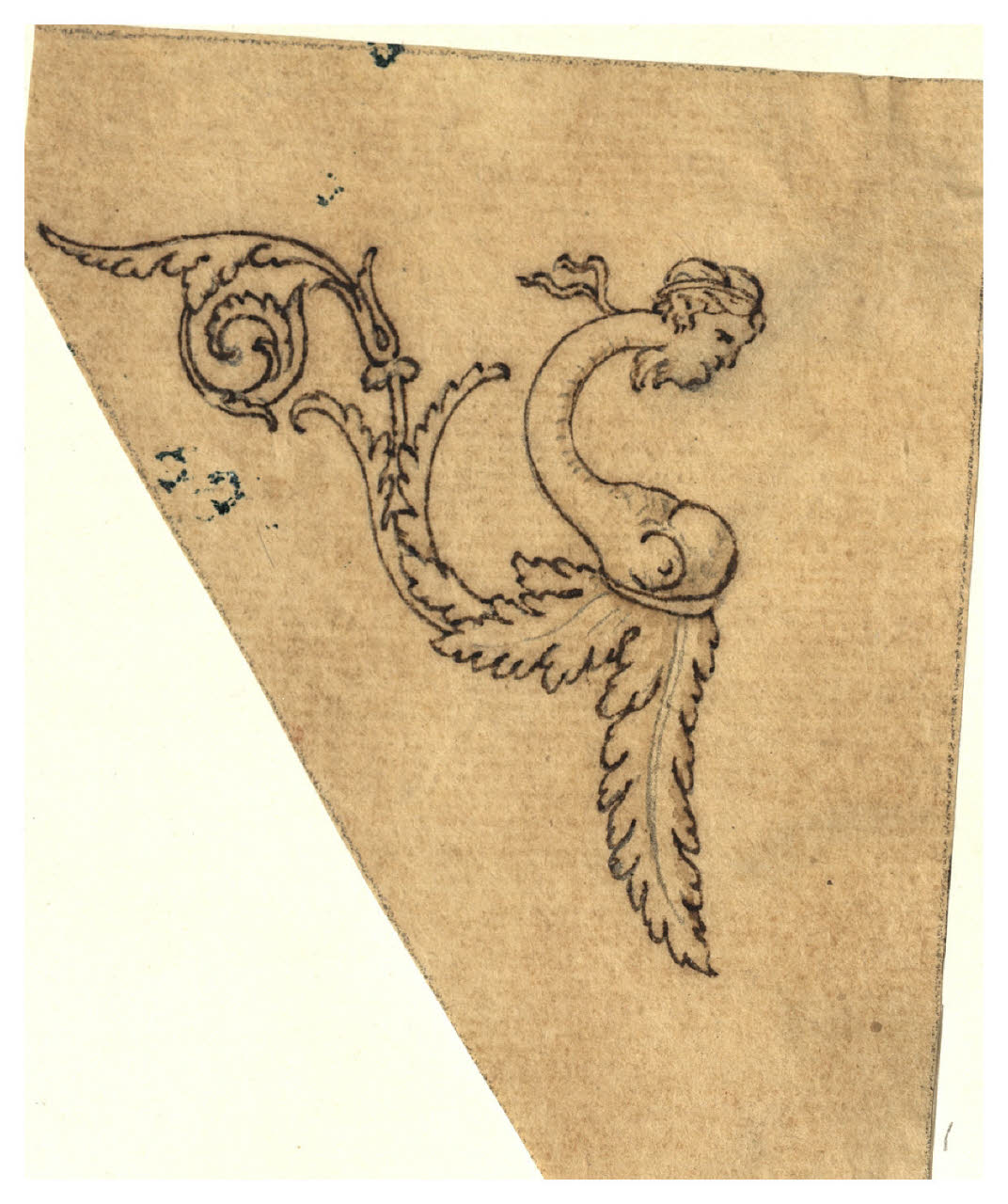 Grottesca (disegno) di Maggiolini (bottega) (secc. XVIII/ XIX)