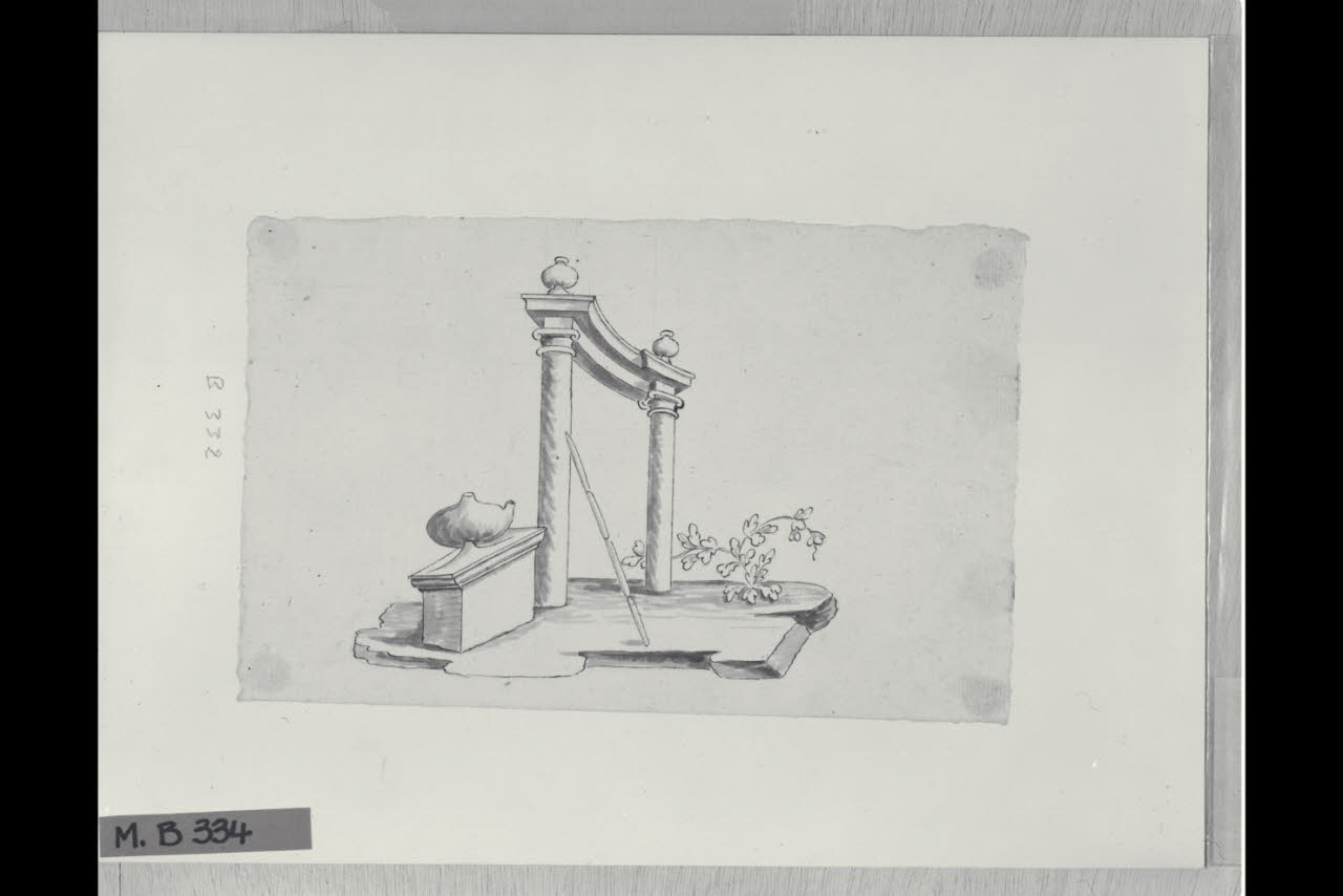 Dalle antiche pitture de Le antichità di Ercolano esposte (disegno) di Maggiolini (bottega) (secc. XVIII/ XIX)