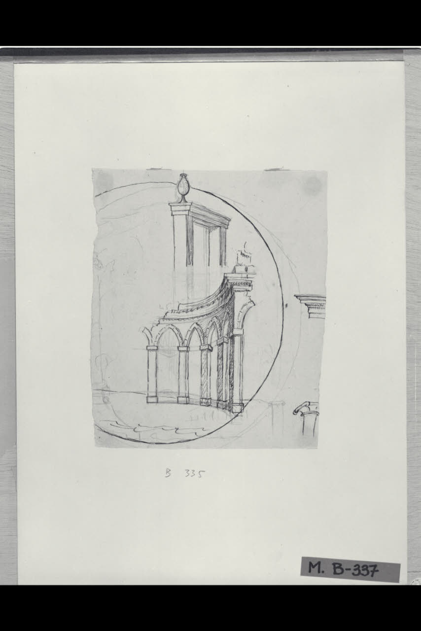 Schizzi architettonici (disegno) di Maggiolini (bottega) (secc. XVIII/ XIX)