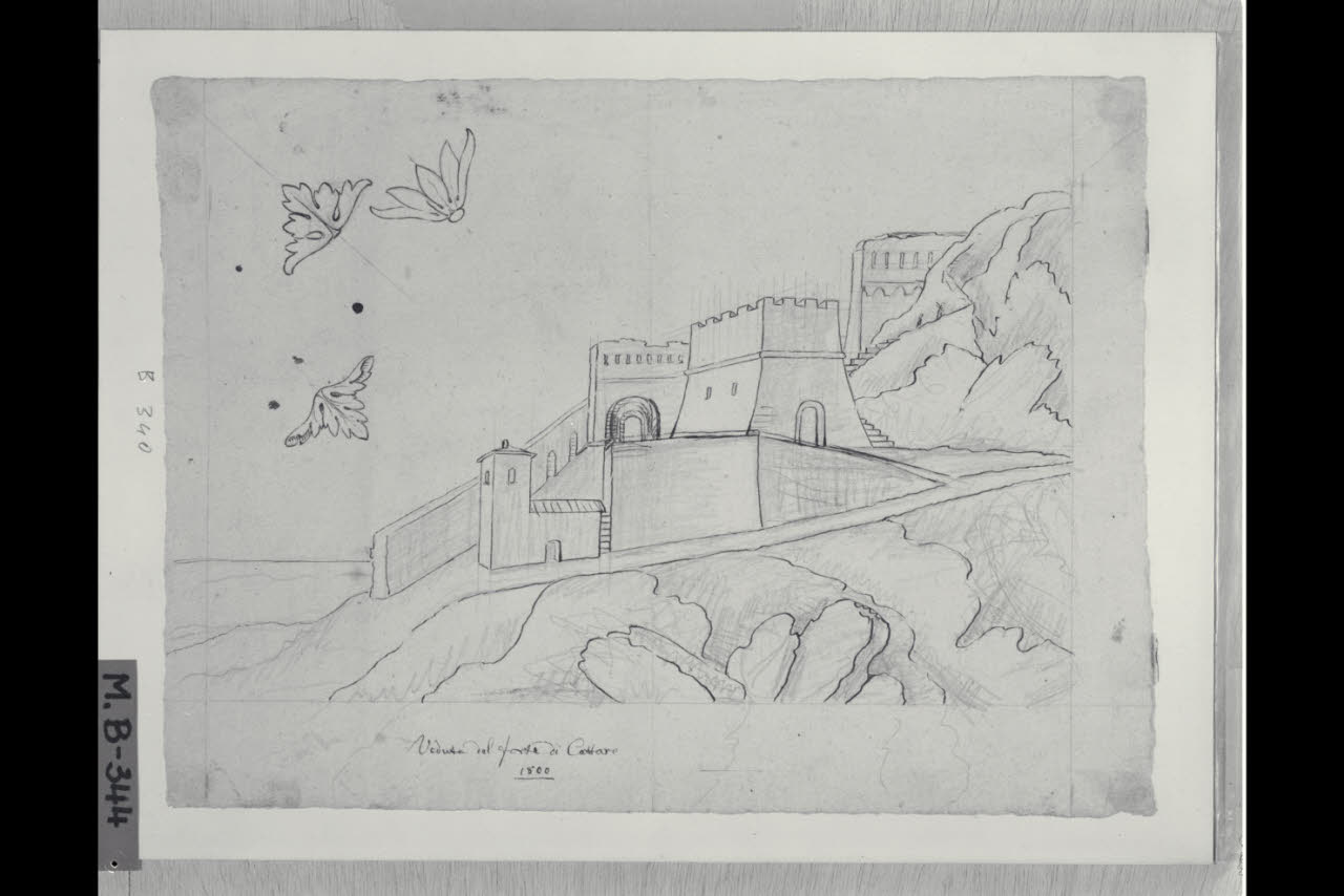 Veduta del Forte di Cattaro (disegno) di Maggiolini (bottega) (secc. XVIII/ XIX)