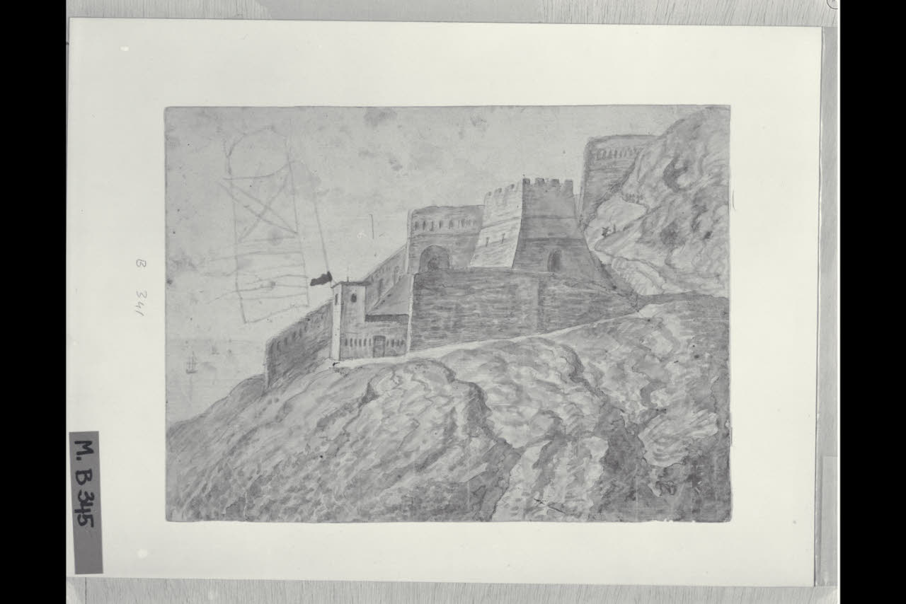 Veduta del Forte di Cattaro (disegno) di Maggiolini (bottega) (secc. XVIII/ XIX)