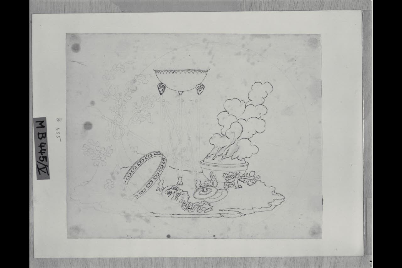 Tripode (disegno) di Maggiolini (bottega) (secc. XVIII/ XIX)