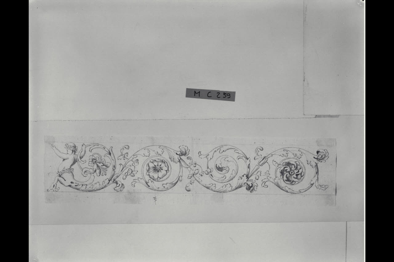 Fregio (disegno) di Maggiolini (bottega) (secc. XVIII/ XIX)