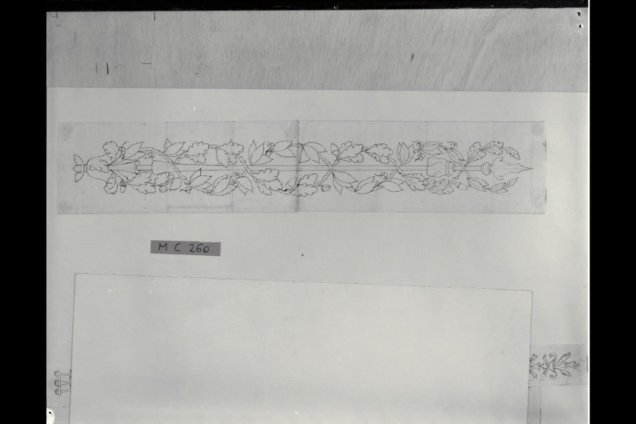 Candelabra (disegno) di Maggiolini (bottega) (secc. XVIII/ XIX)