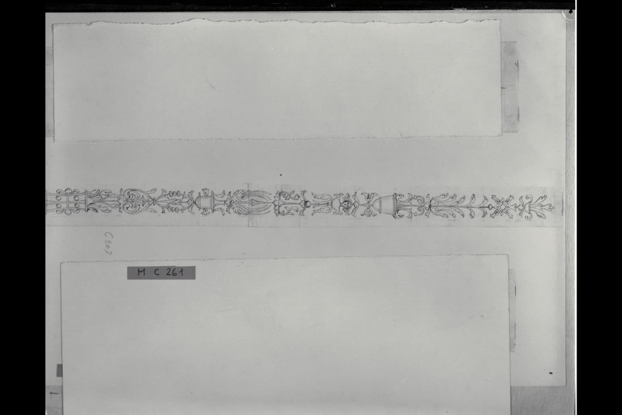 Candelabra (disegno) di Maggiolini (bottega) (secc. XVIII/ XIX)