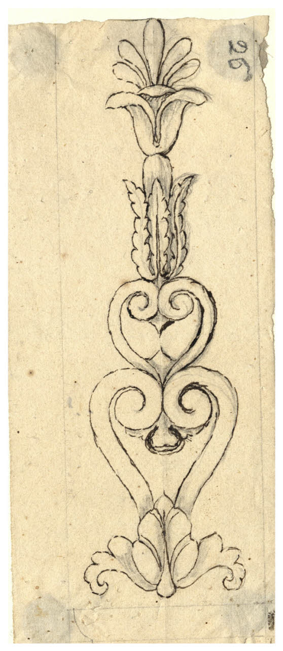 Fregio (disegno) di Maggiolini (bottega) (secc. XVIII/ XIX)