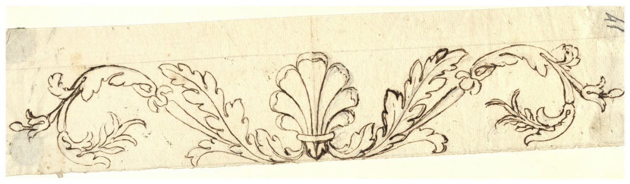 Fregio (disegno) di Maggiolini (bottega) (secc. XVIII/ XIX)