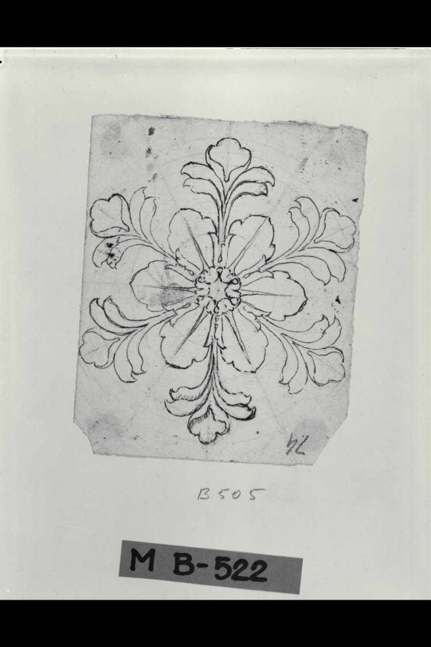 Rosone (disegno) di Maggiolini (bottega) (secc. XVIII/ XIX)