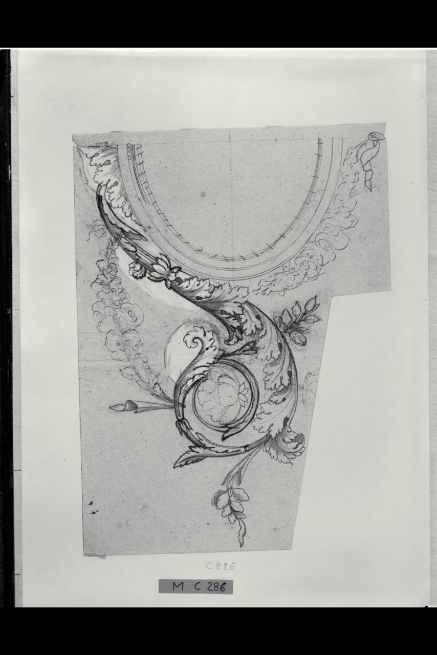 Idea per la facciata di un comò (disegno) di Levati, Giuseppe ((?)) (secc. XVIII/ XIX)