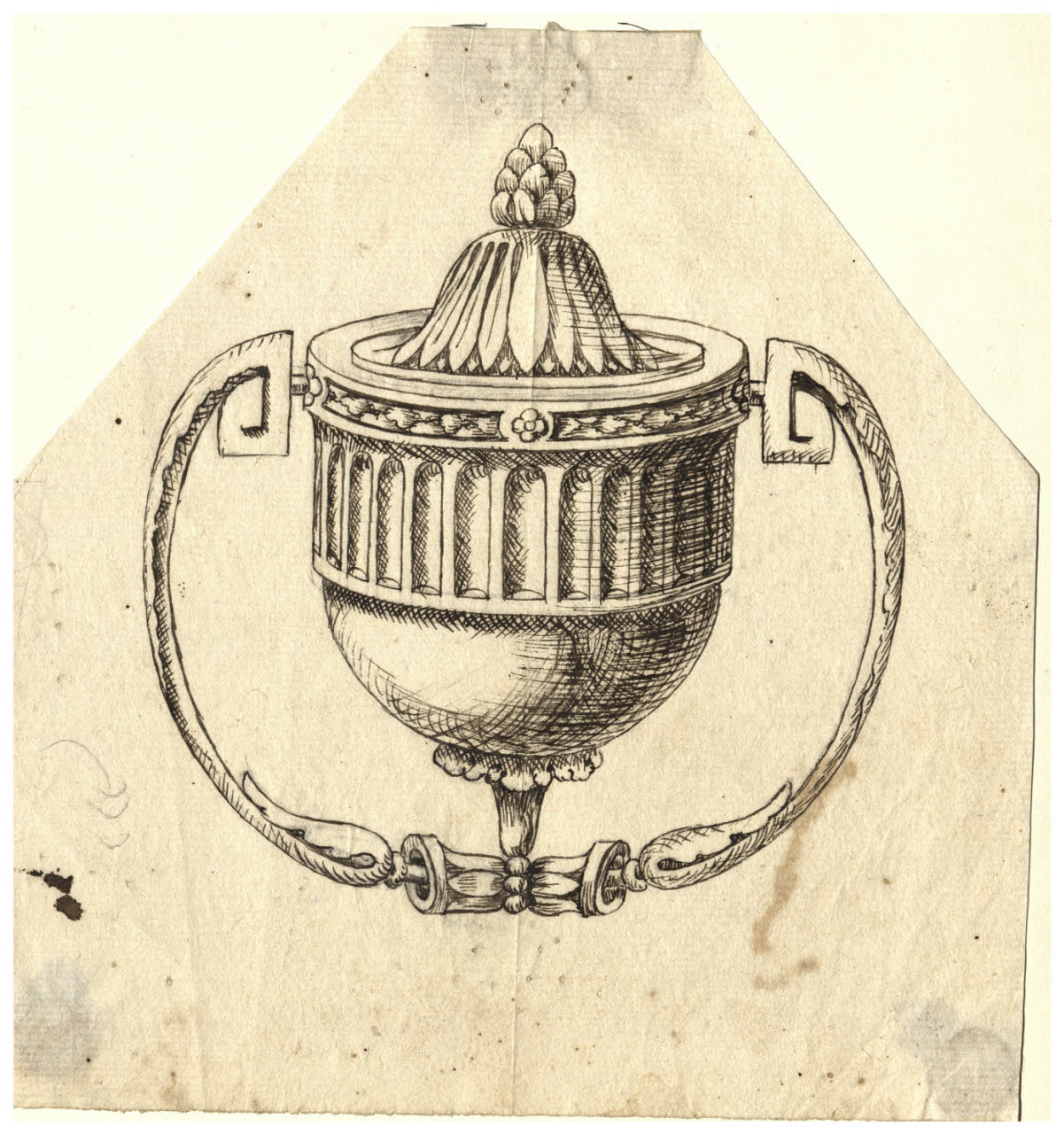 Maniglia (disegno) di Maggiolini (bottega) (secc. XVIII/ XIX)