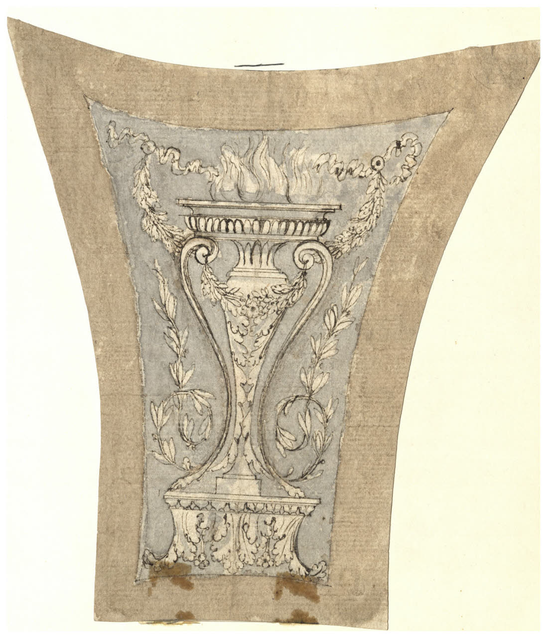 Braciere all'antica (disegno) di Maggiolini (bottega) (secc. XVIII/ XIX)