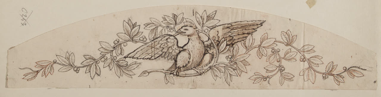 Motivo decorativo (disegno) di Maggiolini (bottega) (secc. XVIII/ XIX)