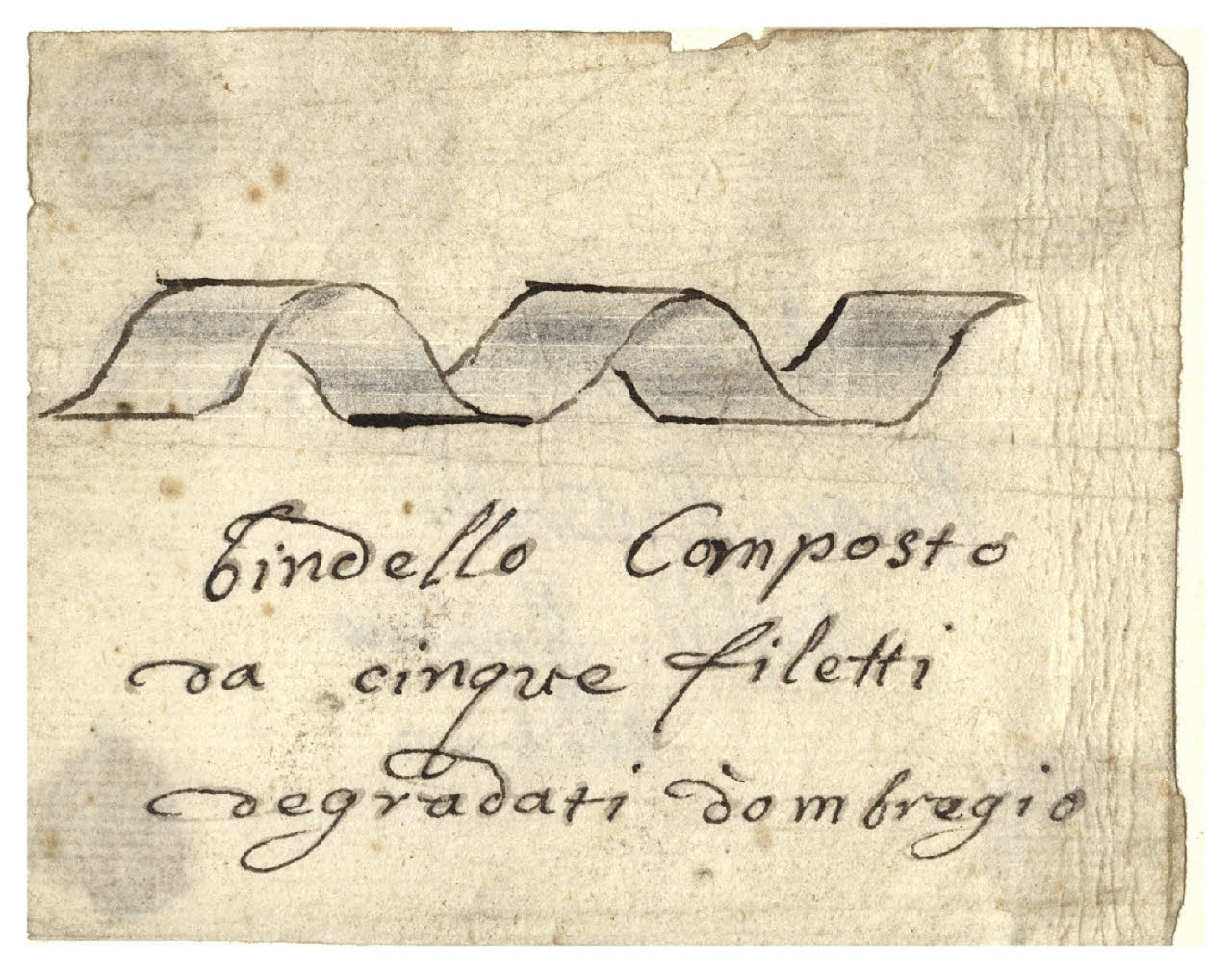 Bordura (disegno) di Maggiolini (bottega) (secc. XVIII/ XIX)