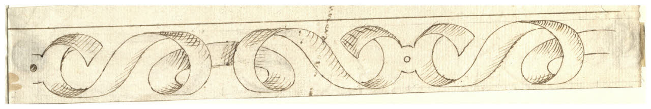 Bordura (disegno) di Maggiolini (bottega) (secc. XVIII/ XIX)