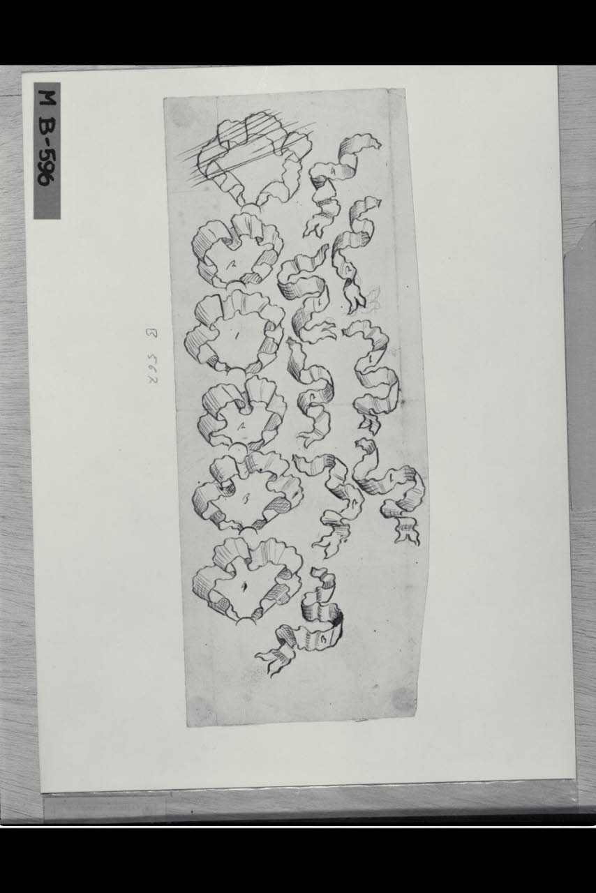 Studi di nastri (disegno) di Maggiolini (bottega) (secc. XVIII/ XIX)