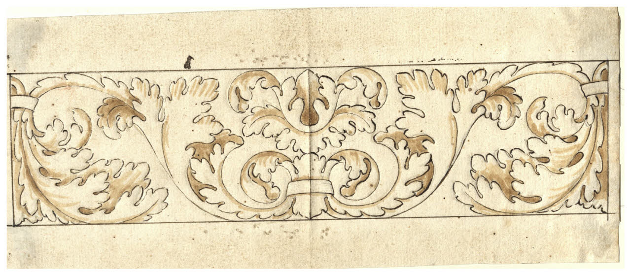 Fregio (disegno) di Maggiolini (bottega) (secc. XVIII/ XIX)