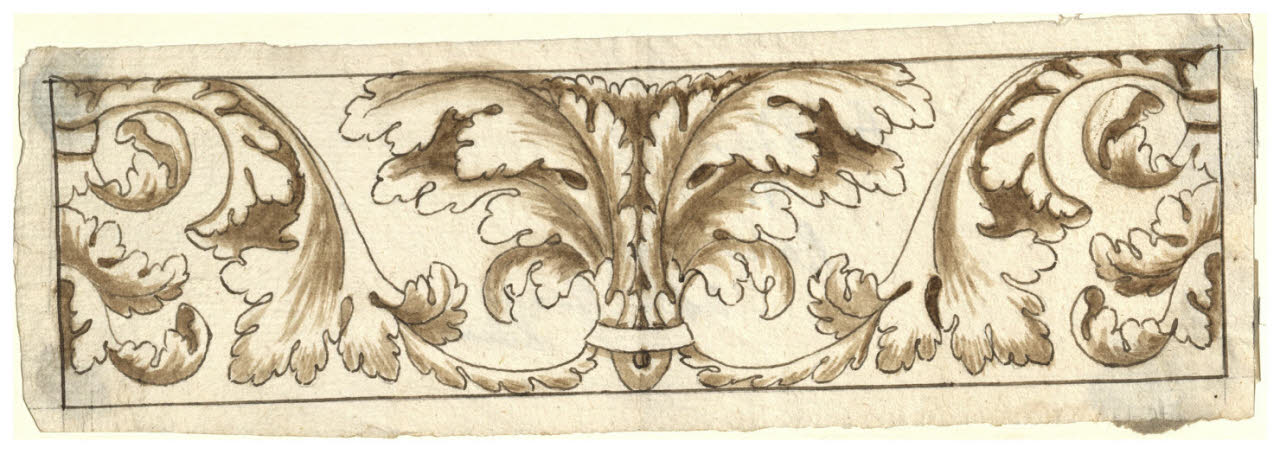 Fregio (disegno) di Maggiolini (bottega) (secc. XVIII/ XIX)