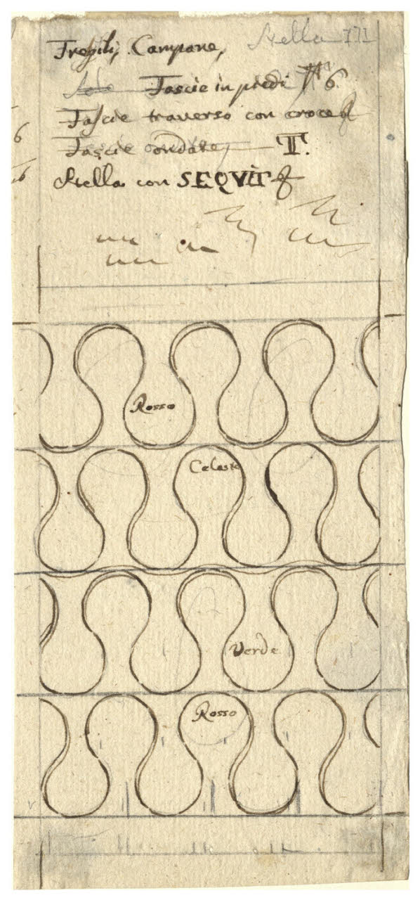 Motivi ornamentali (disegno) di Maggiolini (bottega) (secc. XVIII/ XIX)