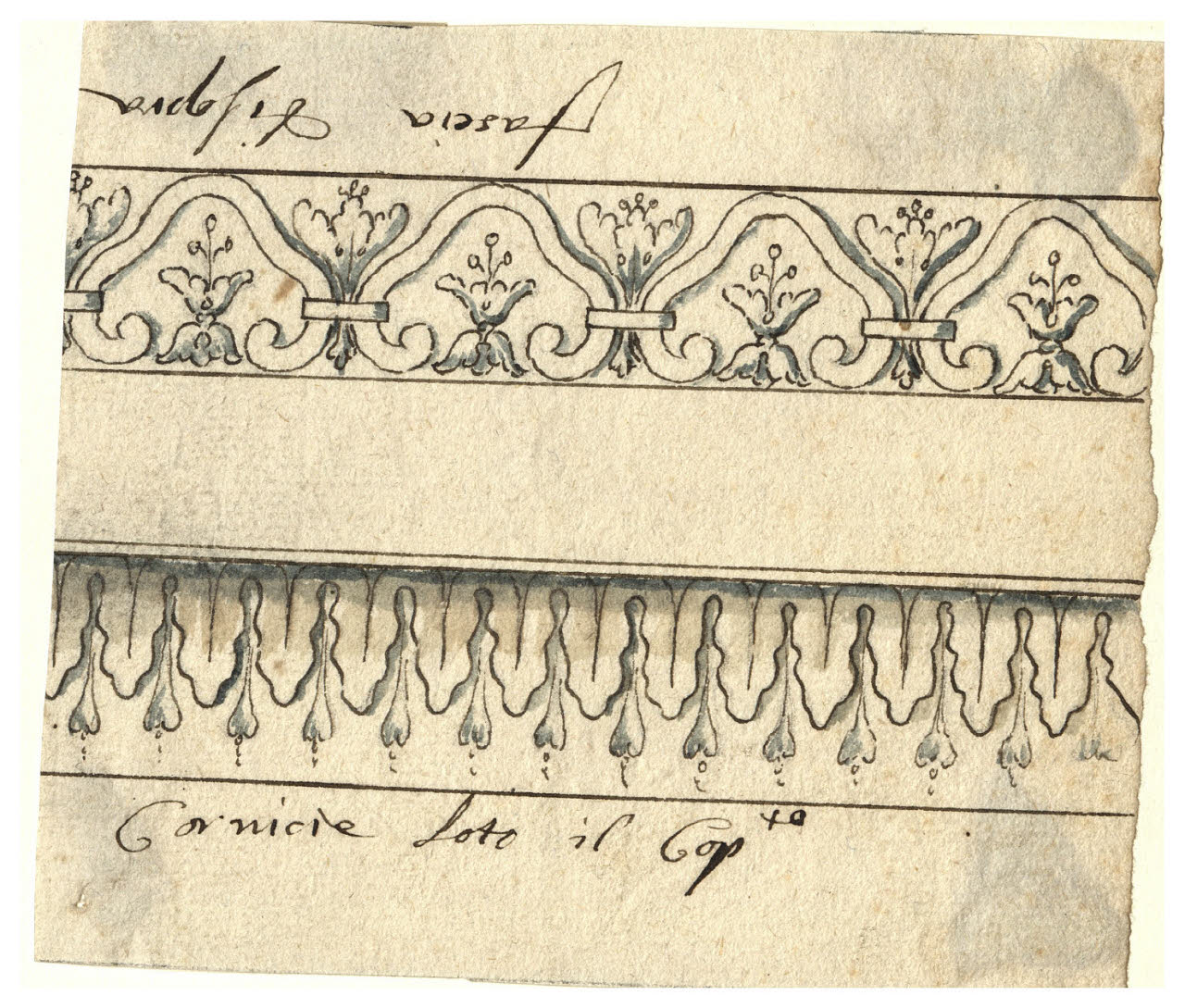 Bordure (disegno) di Maggiolini (bottega) (secc. XVIII/ XIX)