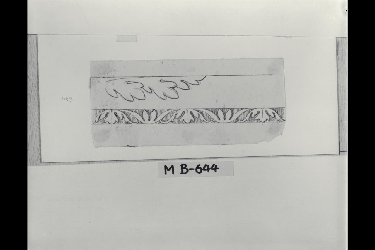 Studio di fregio e ornato vegetale (disegno) di Maggiolini (bottega) (secc. XVIII/ XIX)