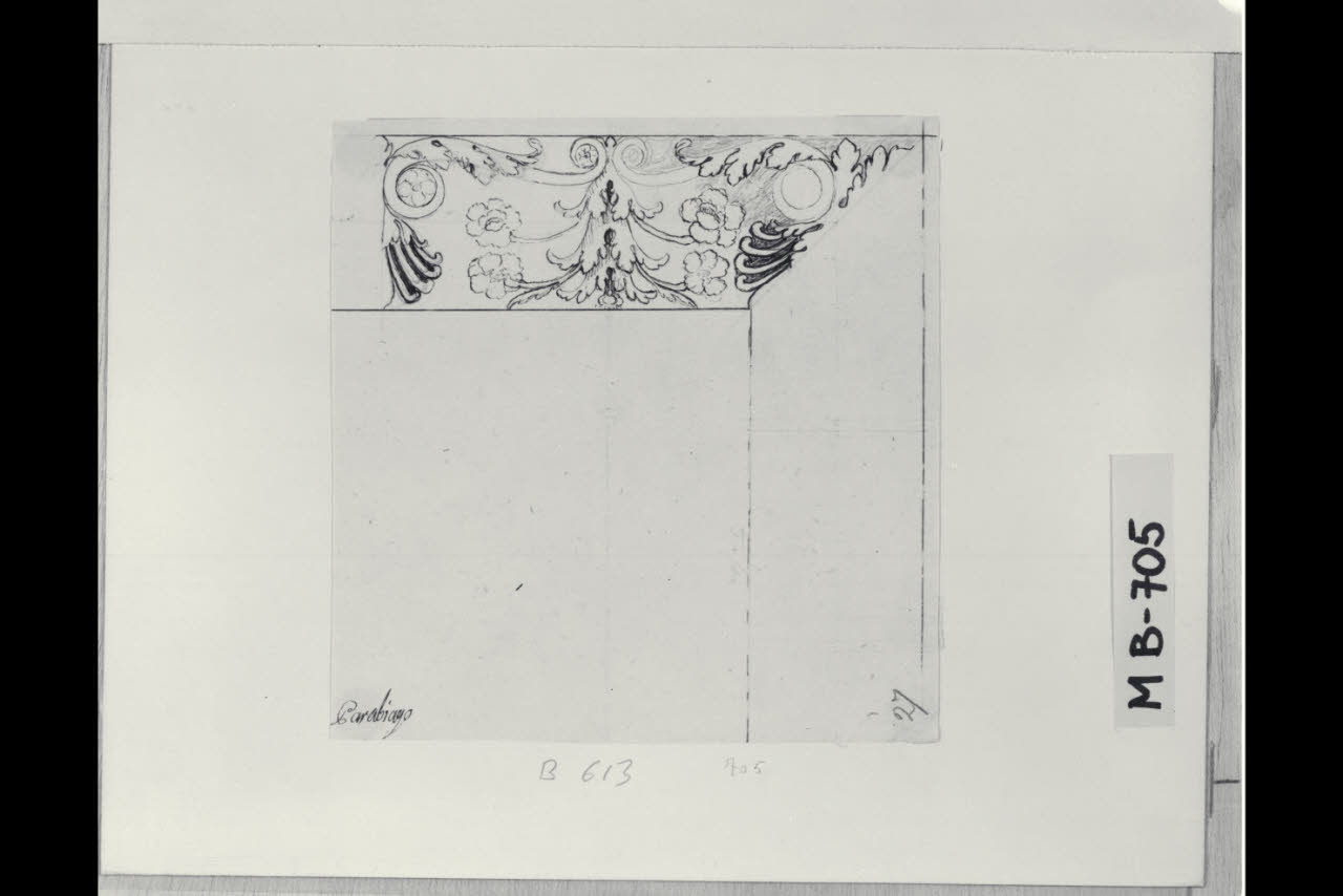 Studio di incorniciatura (disegno) di Maggiolini (bottega) (secc. XVIII/ XIX)