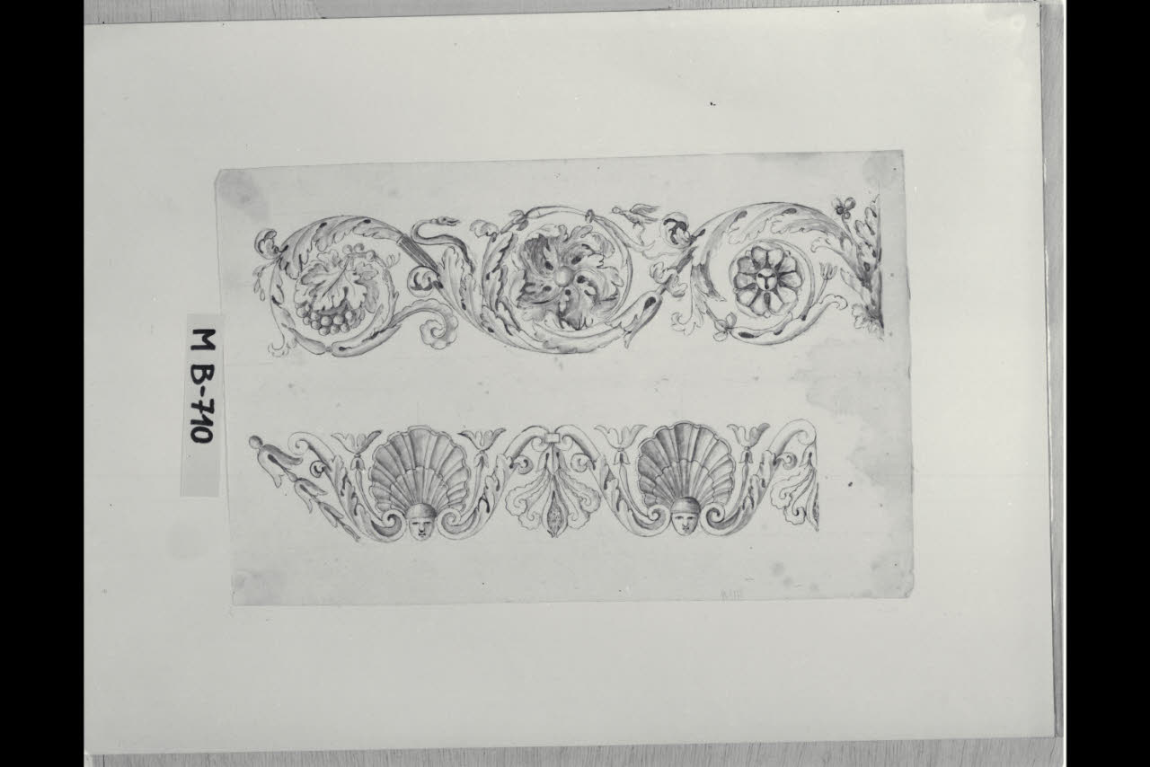 Due studi di fregi (disegno) di Maggiolini (bottega) (secc. XVIII/ XIX)