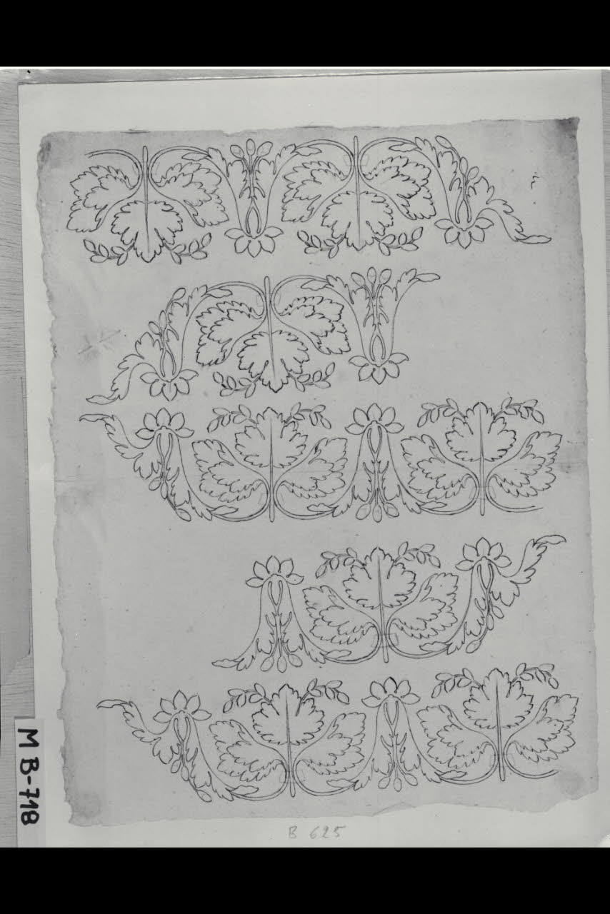 Studi di fregi (disegno) di Maggiolini (bottega) (secc. XVIII/ XIX)