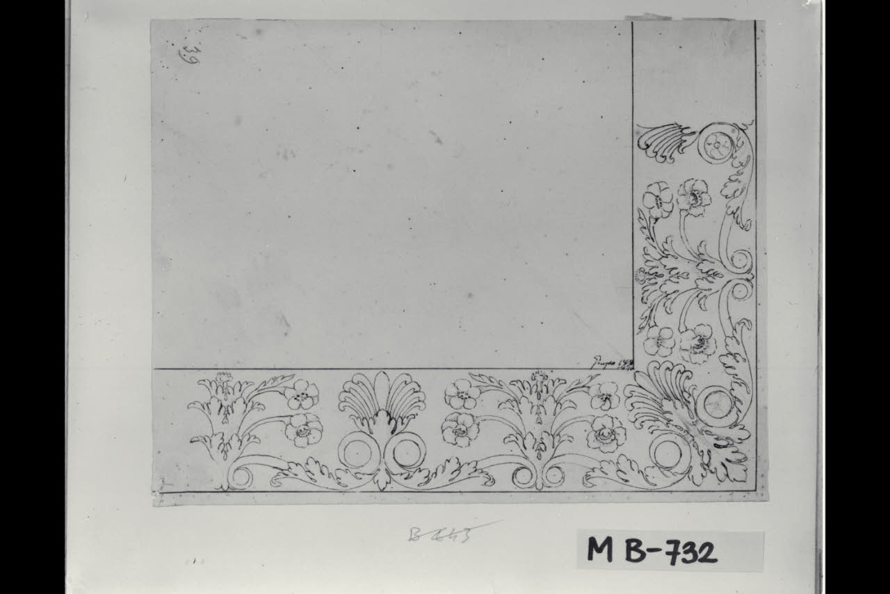 Studio di incorniciatura (disegno) di Maggiolini (bottega) (secc. XVIII/ XIX)