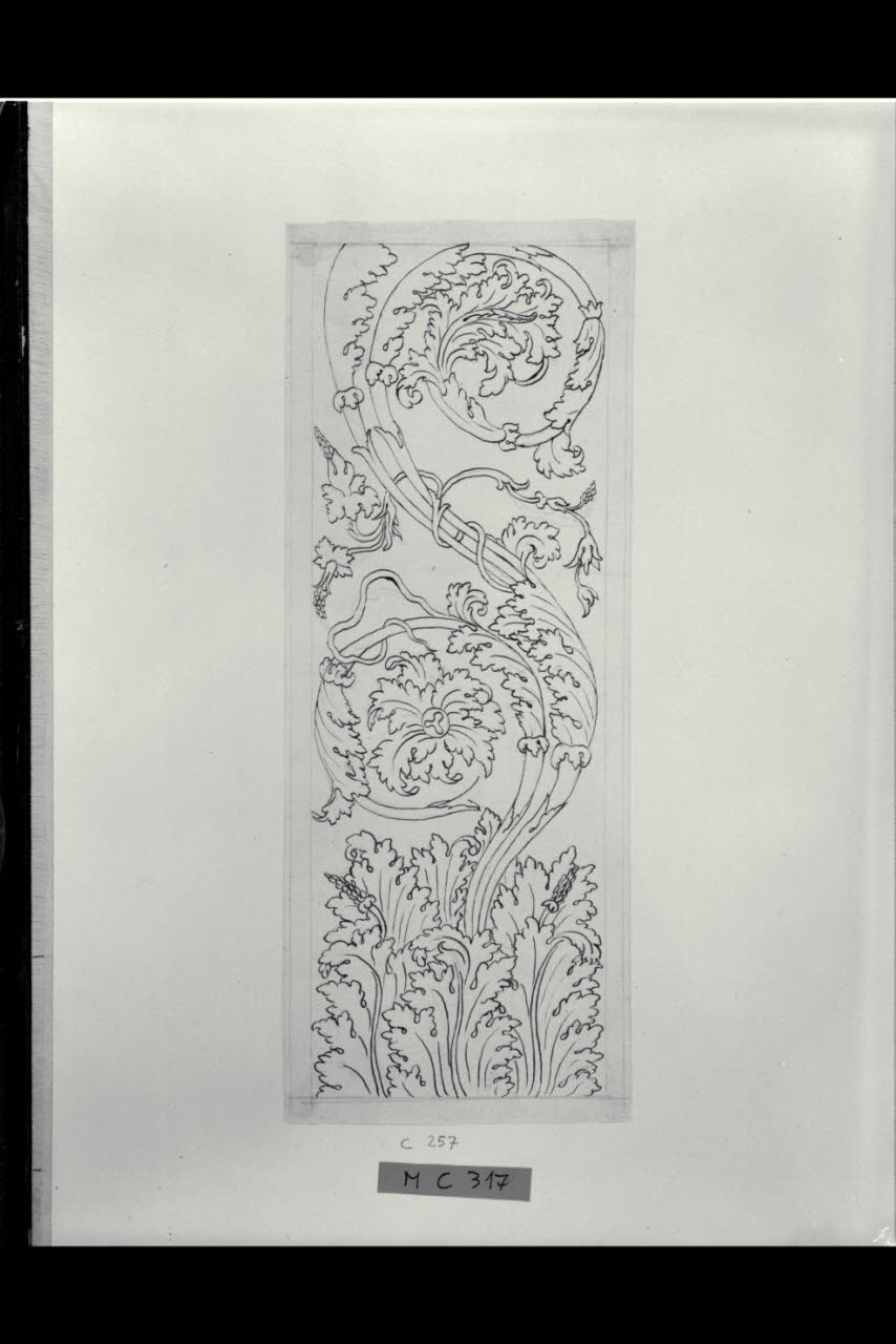 Fregio (disegno) di Maggiolini (bottega) (secc. XVIII/ XIX)