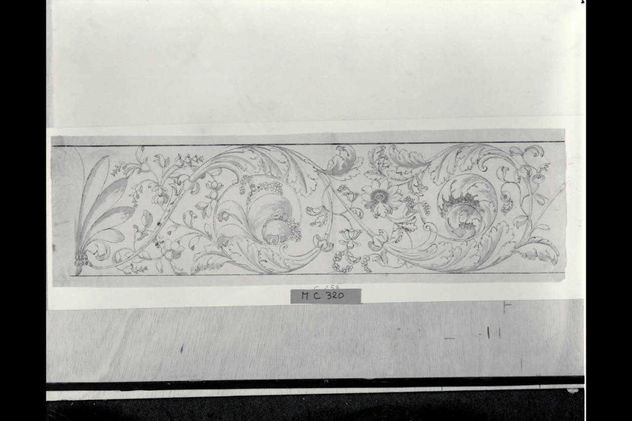 Fregio (disegno) di Maggiolini (bottega) (secc. XVIII/ XIX)