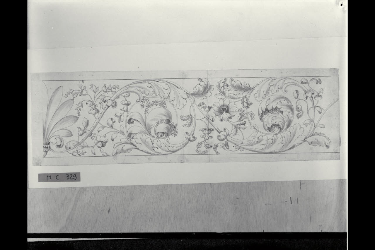 Fregio (disegno) di Maggiolini (bottega) (secc. XVIII/ XIX)