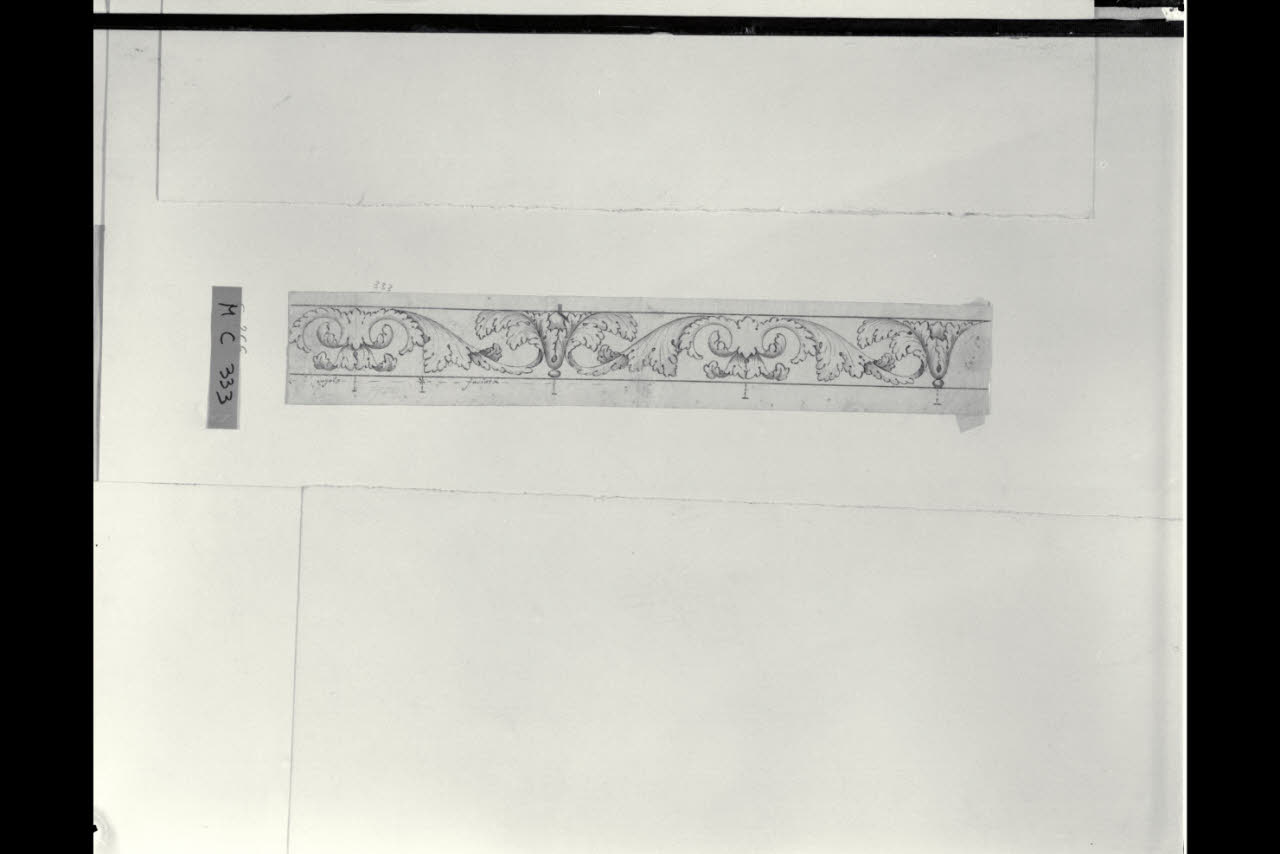 Fregio (disegno) di Maggiolini (bottega) (secc. XVIII/ XIX)