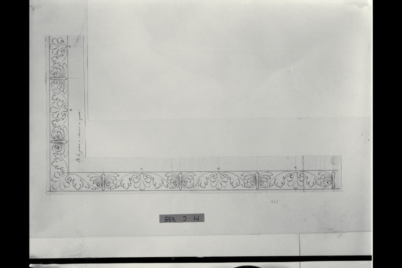 Incorniciatura (disegno) di Maggiolini (bottega) (secc. XVIII/ XIX)